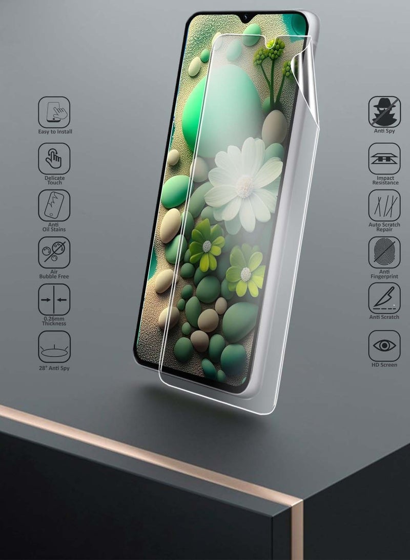 دبليو تيك itel A200 / itel A200+ 4G 2026 واقي شاشة هيدروجيل ممتاز مضاد للتجسس / للخصوصية رقيق ومرن (MSHFMP) - شفاف - Image 2